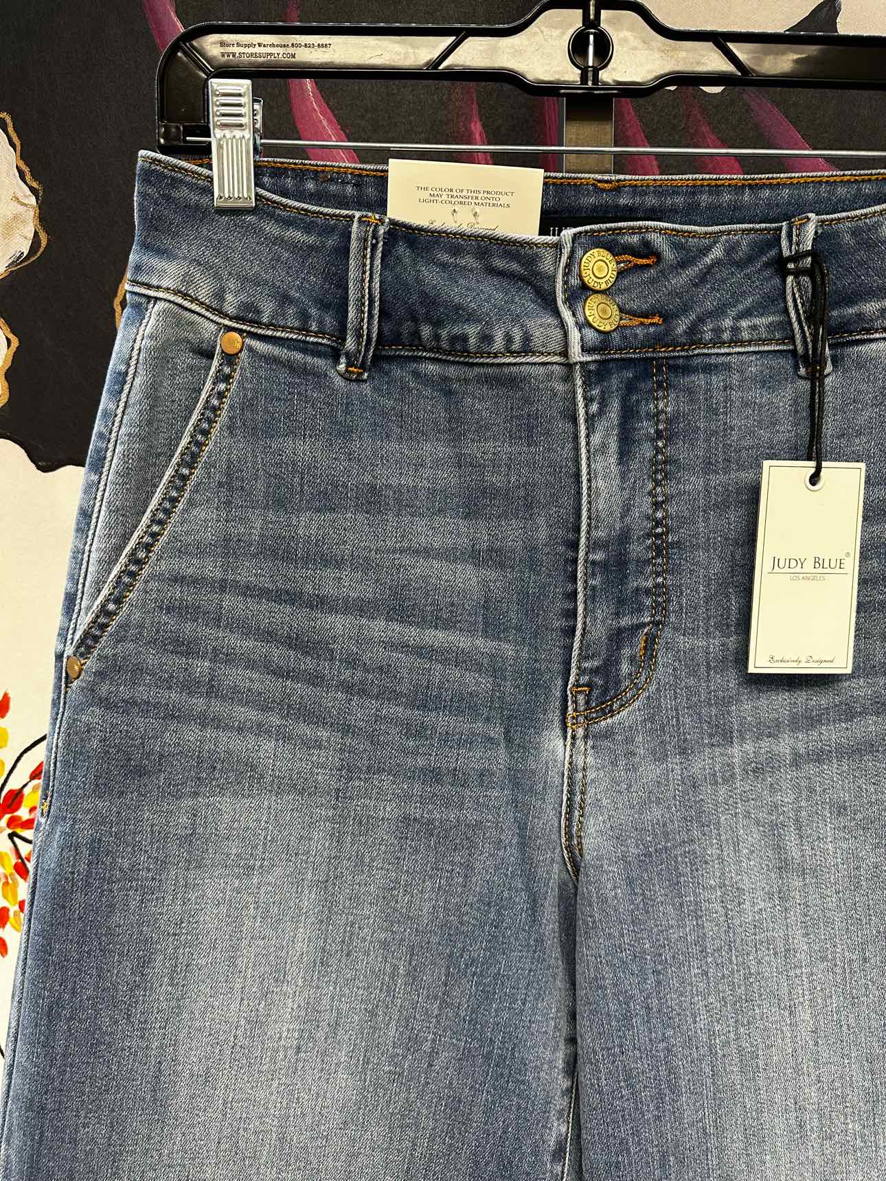 Judy Blue Jeans SHORT INSEAM, High Waist Column with Trouser Styling