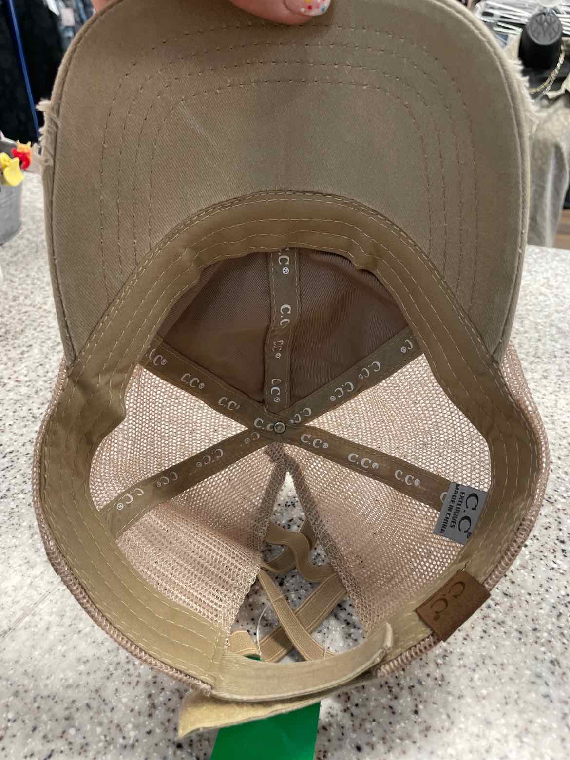 CC Size One Size Tan Hat