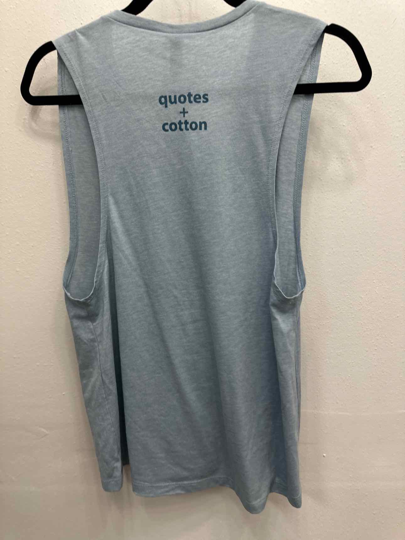 NEW "Love Your Circle" Size Large Light Blue Tank Top
