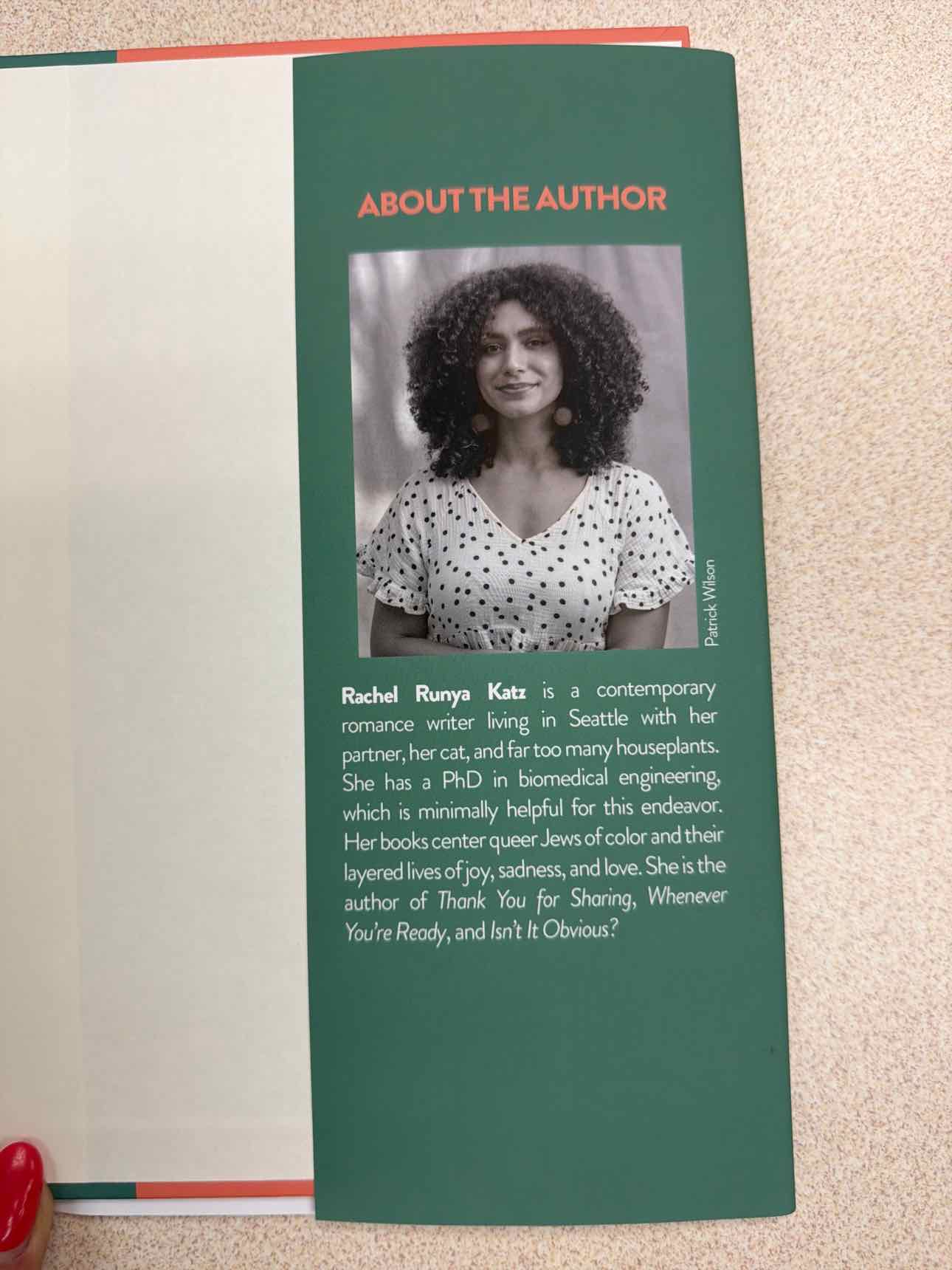 Isn't It Obvious? by Rachel Runya Katz (hard cover) Book