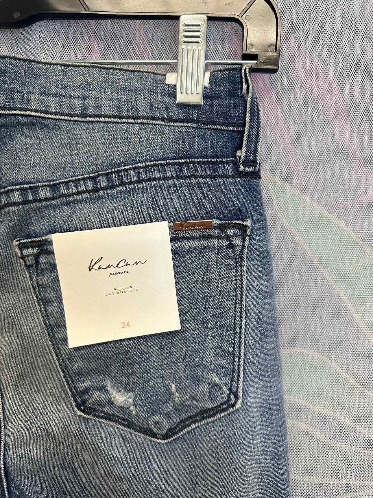 KanCan NEW NWT Premier Distressed Skinny Light Wash Size 24 Denim Jeans
