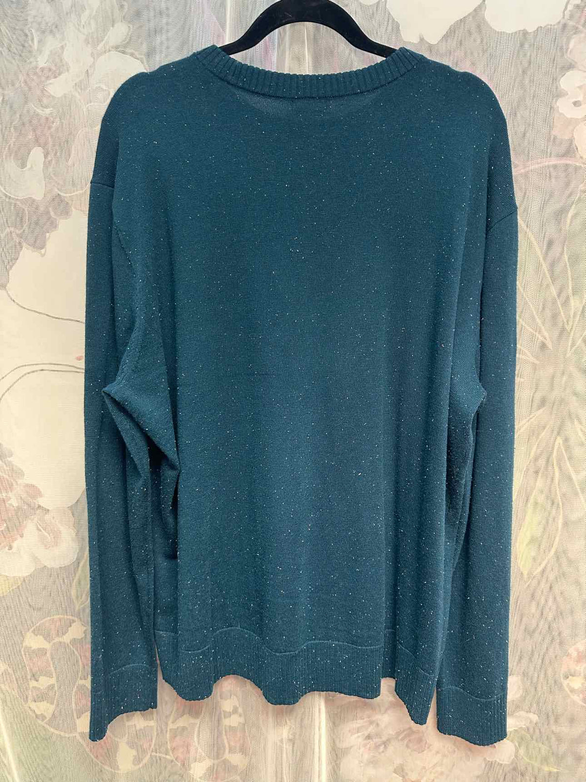 Smartwool Wool Confetti Speck Stretch Size 2X Teal Sweater