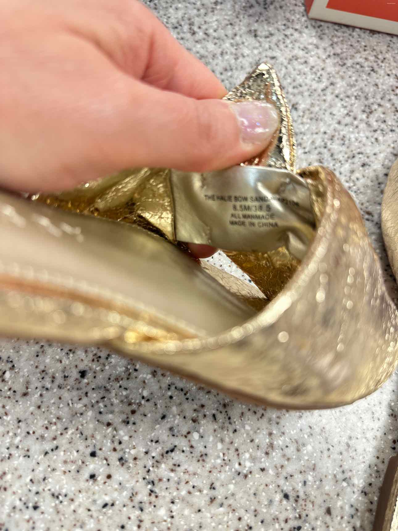 Katy Perry Size 8.5 GOLD sandal