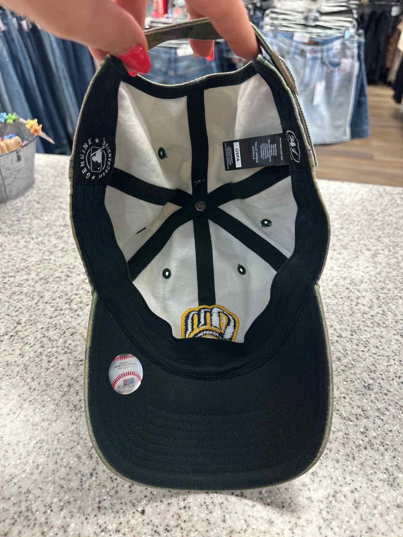 47 Brand NEW MKE Brewers baseball cap One Size Camo Hat