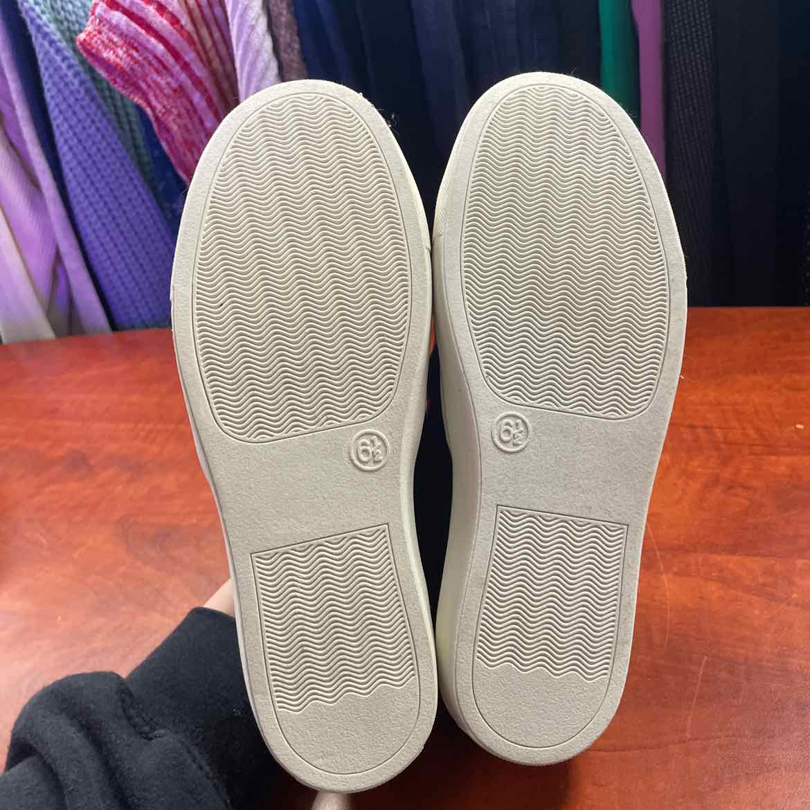LifeStride Black Slip-On Square-Toe Comfort Shoes Size 6 1/2