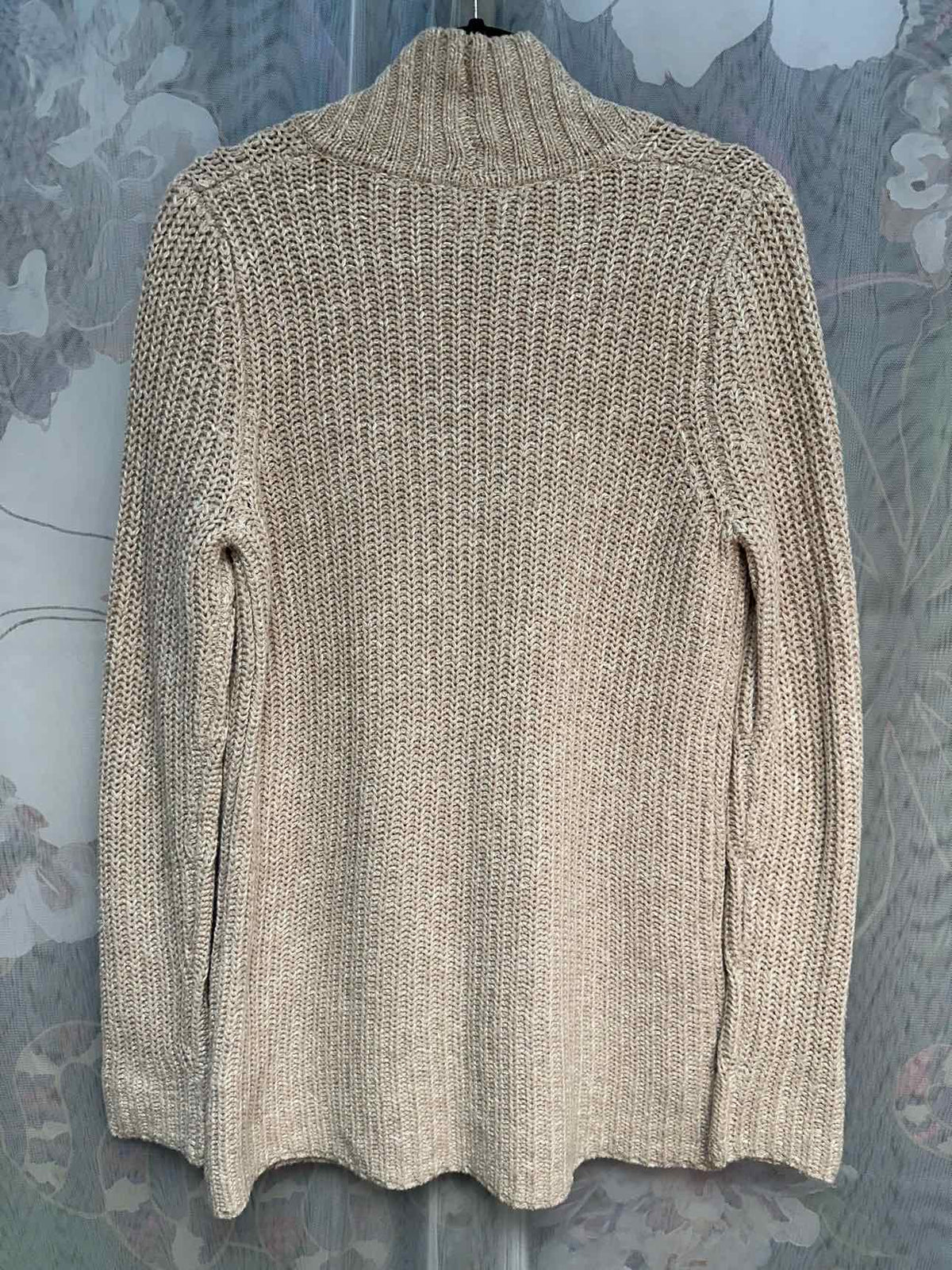 Reiss Ruby Woven Heavy Weight Woven Long Sleeve Size Small Pink Cardigan