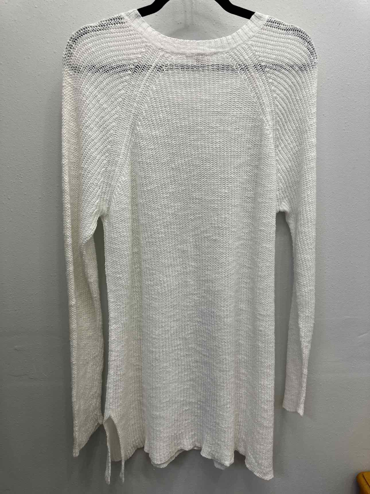 Eileen Fisher Size Large White Sweatr Long Sleeve Dress