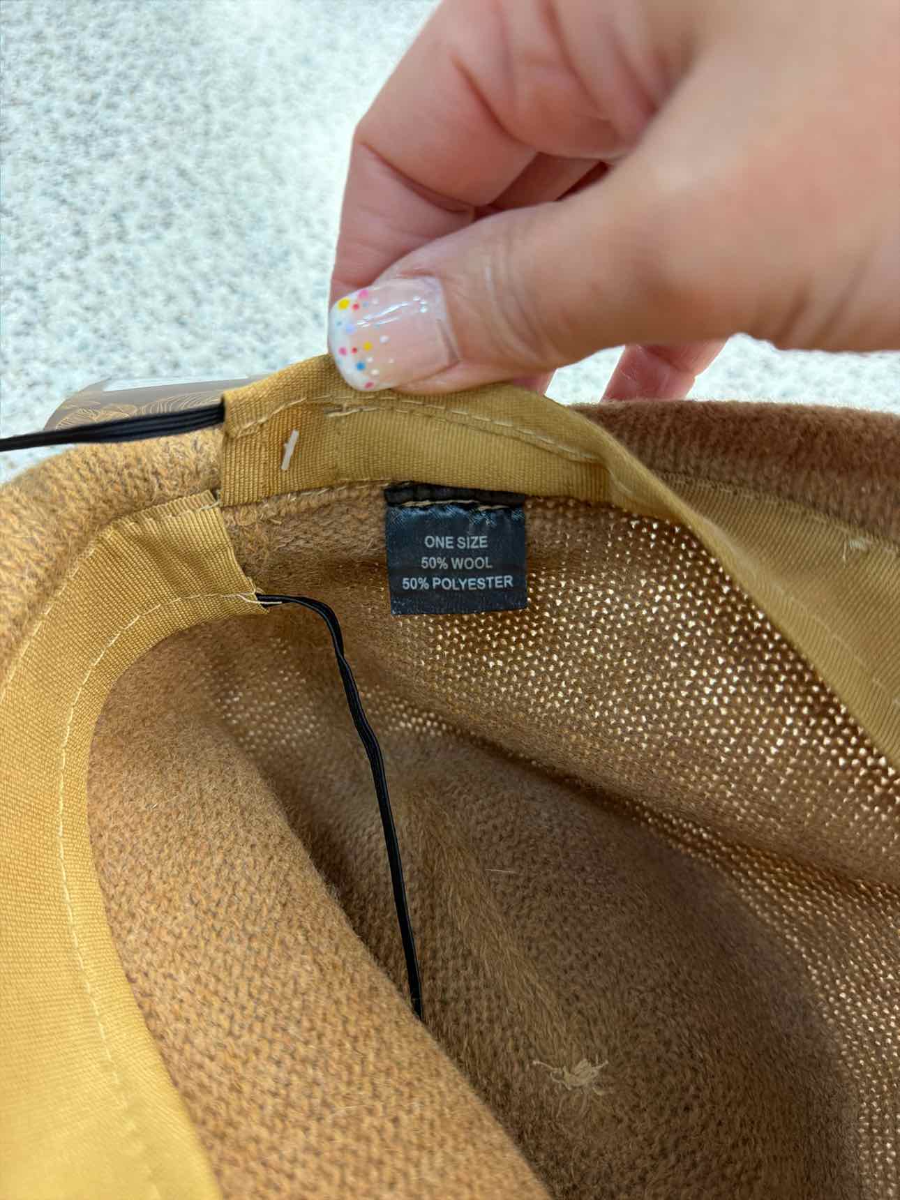 Adora NEW Adjustable Knit Fedora Wool Blend Brown Hat NEW NWT