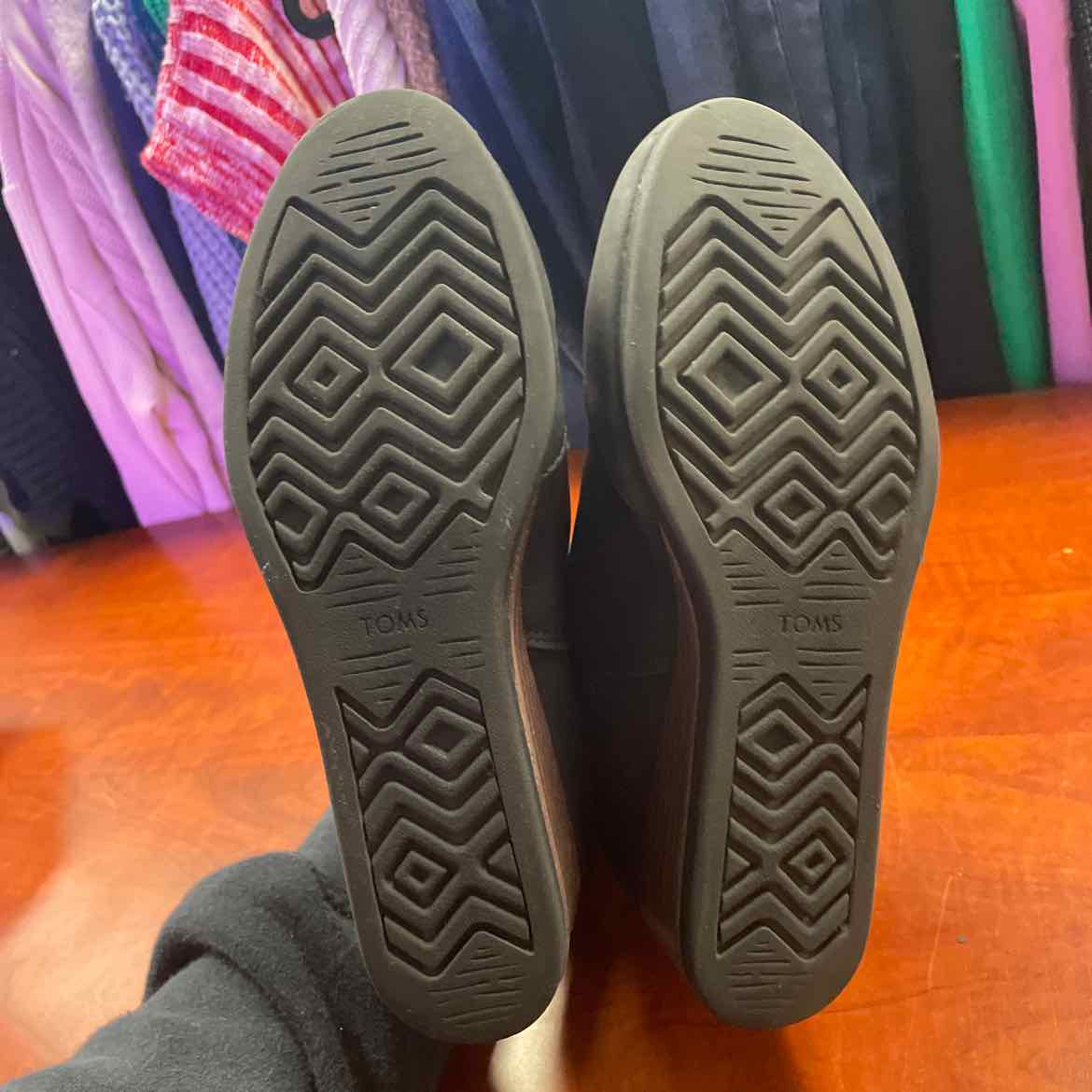 TOMS Wedge Ankle Booties Size 5