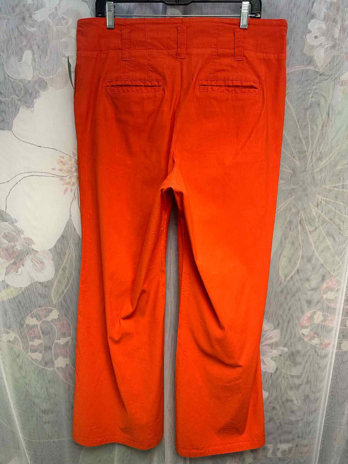Maeve The Naomi Double Button Lightweight Flare Size 16 Orange Pants