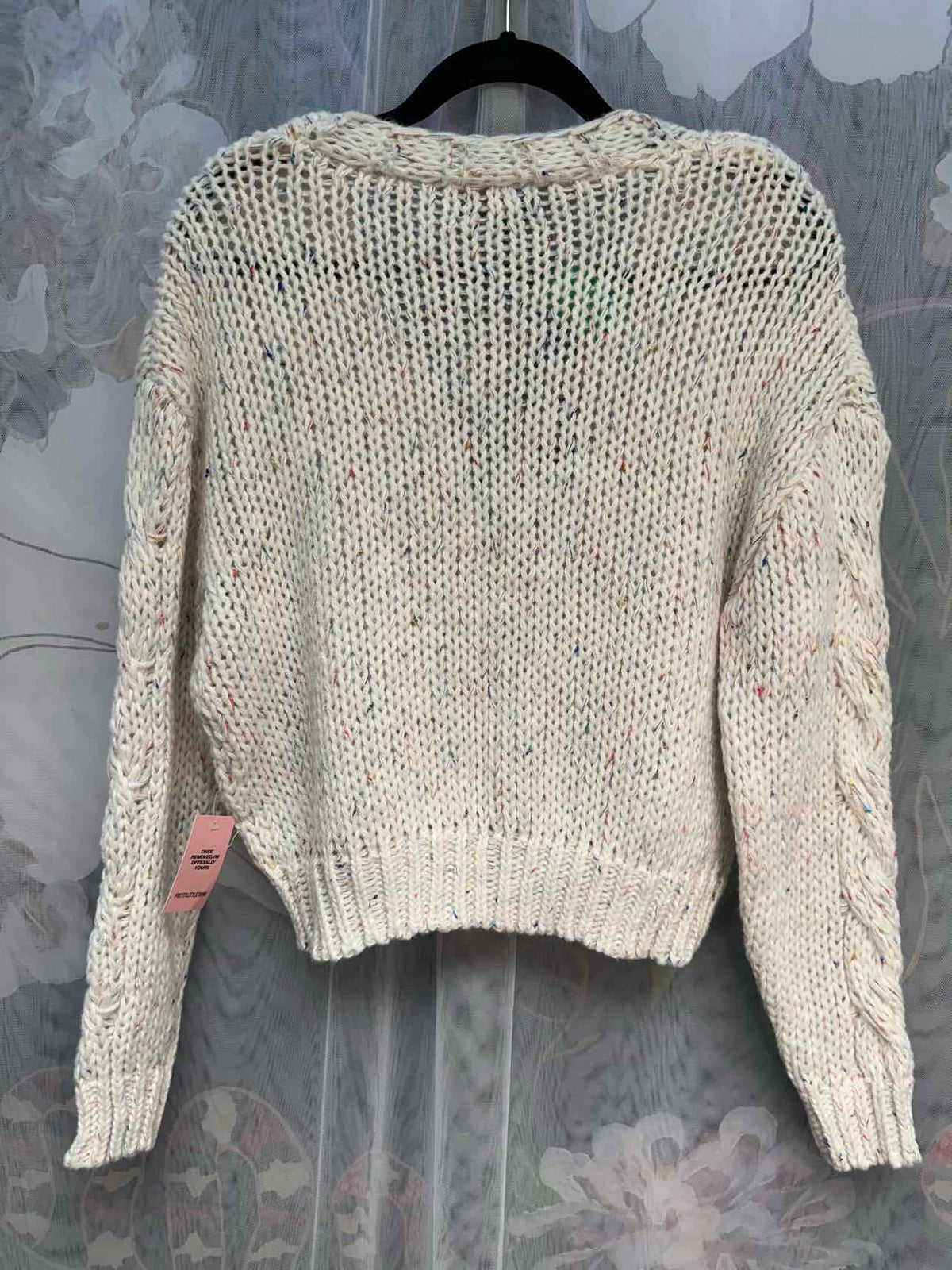 Pretty Little Thing Size XS White/Multi Cardigan