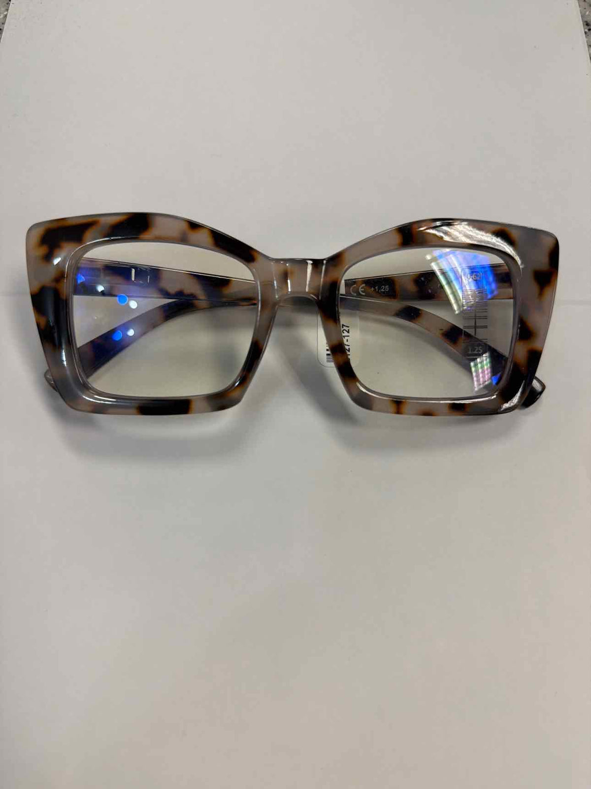 Tortoise Frame Oversized Reading Cheater Glasses