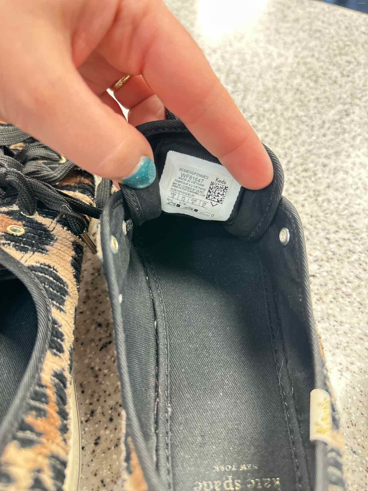 Keds for Kate Spade Size 10 Leopard Brown/Black Shoes