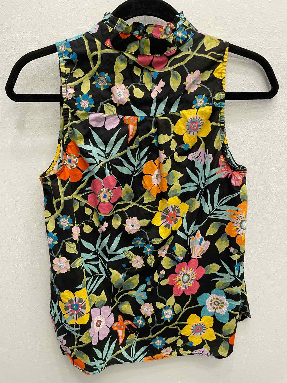 J. Crew Size 4 Black/Multi Top