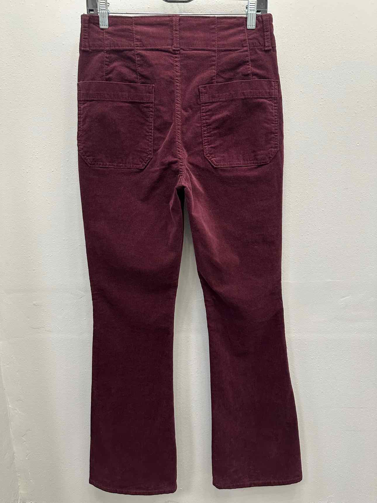 ana NEW NWT Highest Rise Flare Corduroy Size 6 Maroon Pants