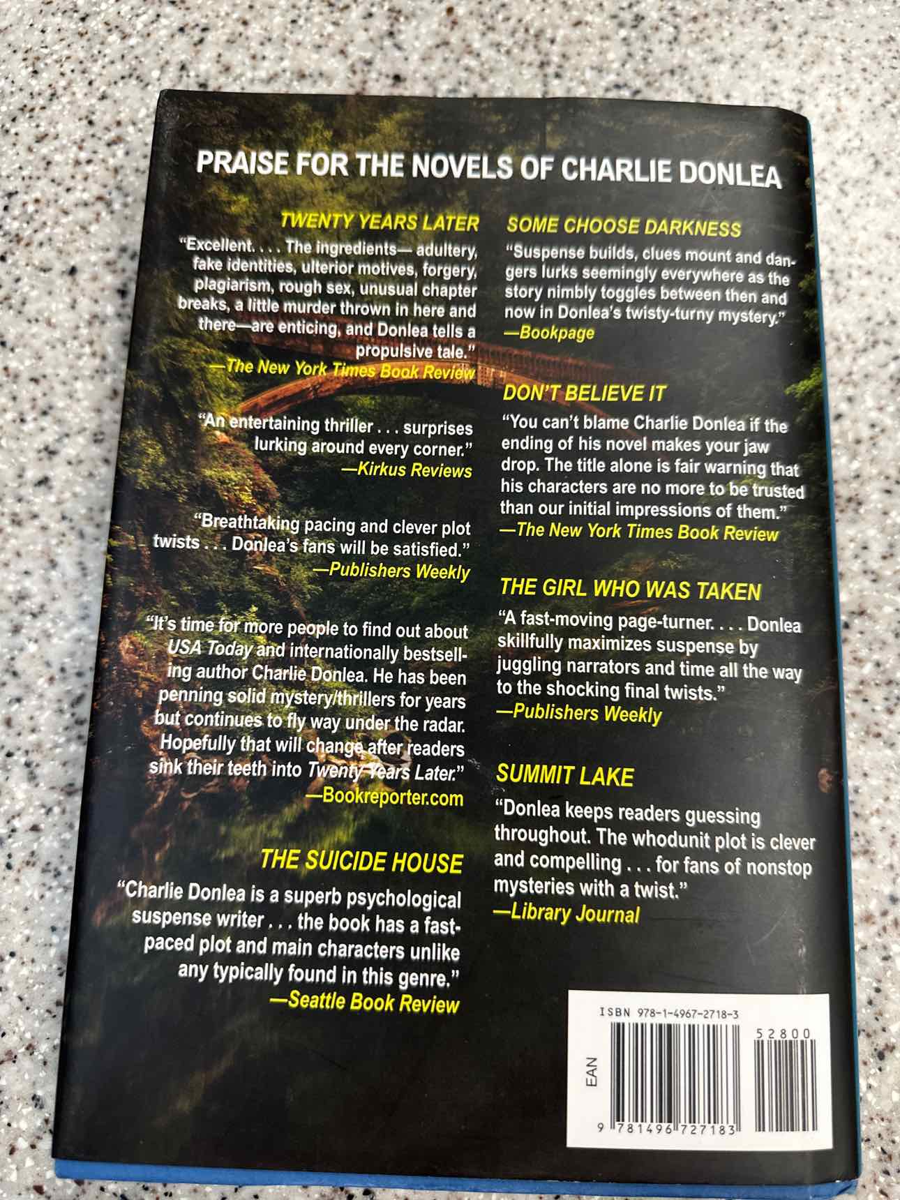 Long Time Gone by Charlie Donlea (Hard Cover Book)