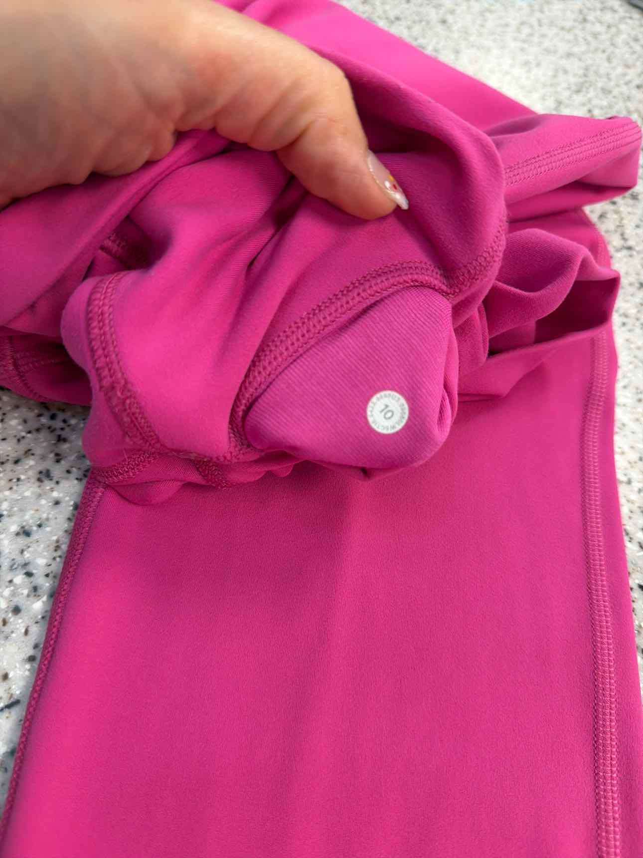 Lululemon 10 Hot Pink 'Align' high rise leggings pants Athletics