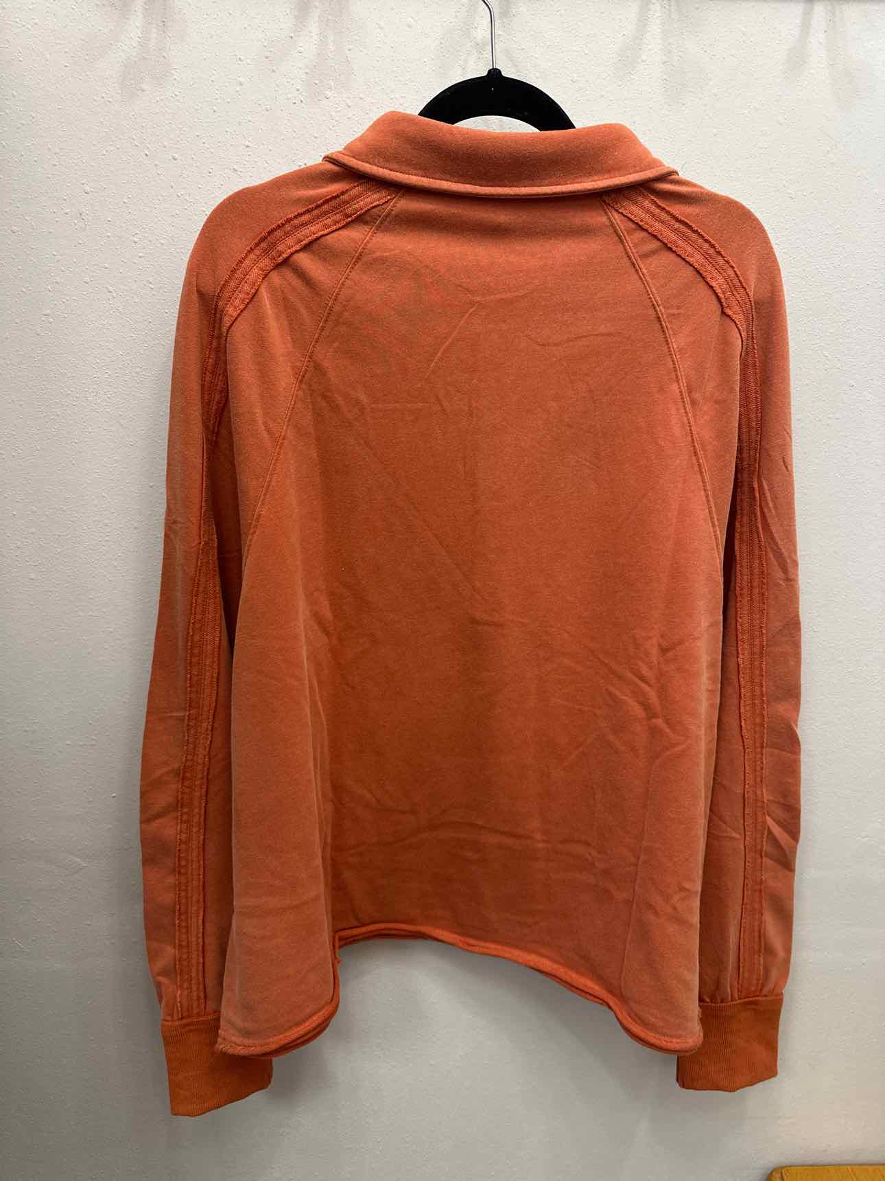 Marley Snap Button Pullover Sweatshirt Raw Hem Pullover Top