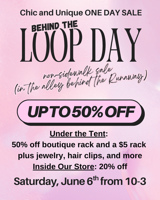 Behind the LOOP Day! Sat June 6th, 10-3