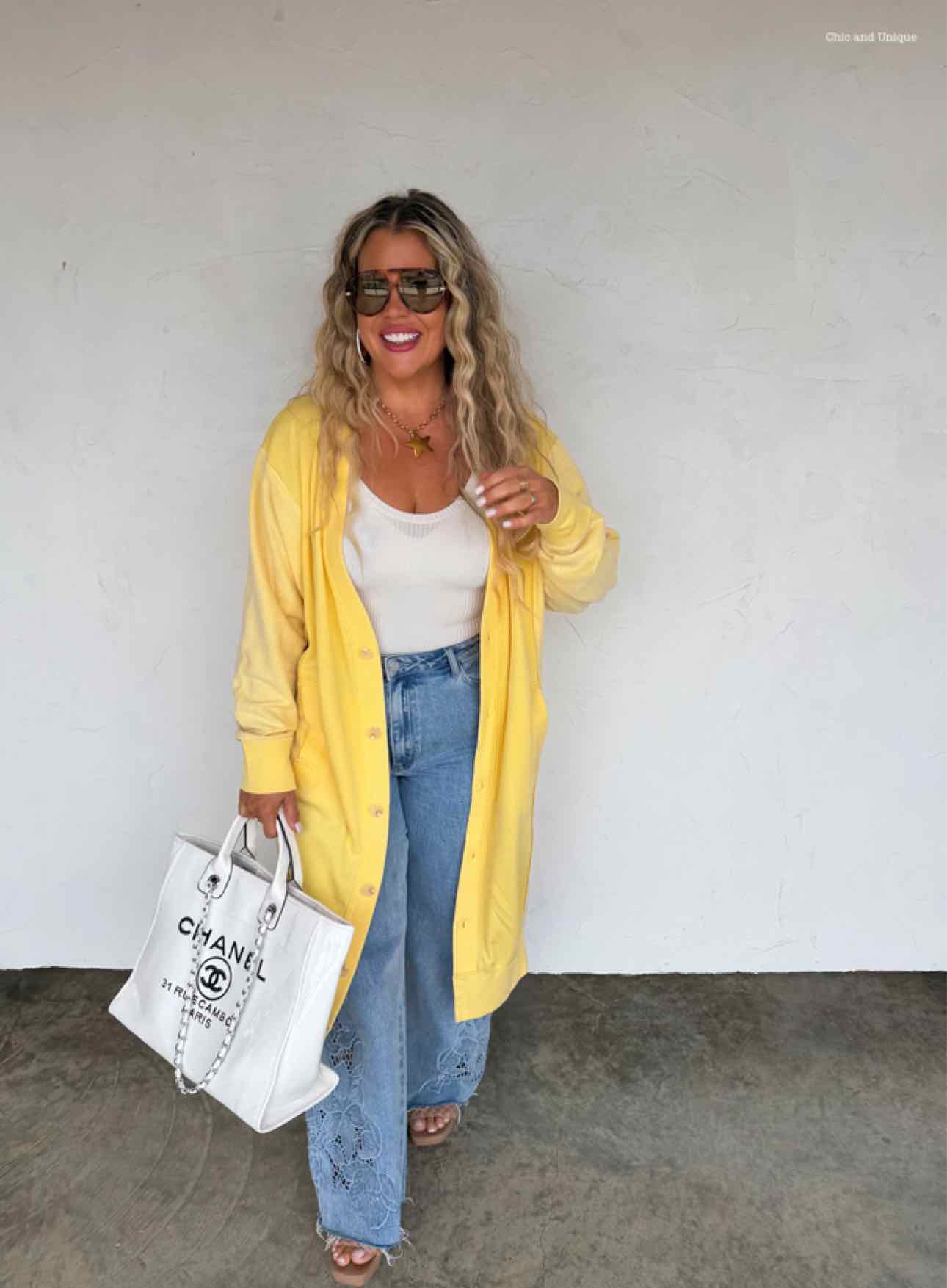Spring Desi Sweatshirt Duster Cardigan