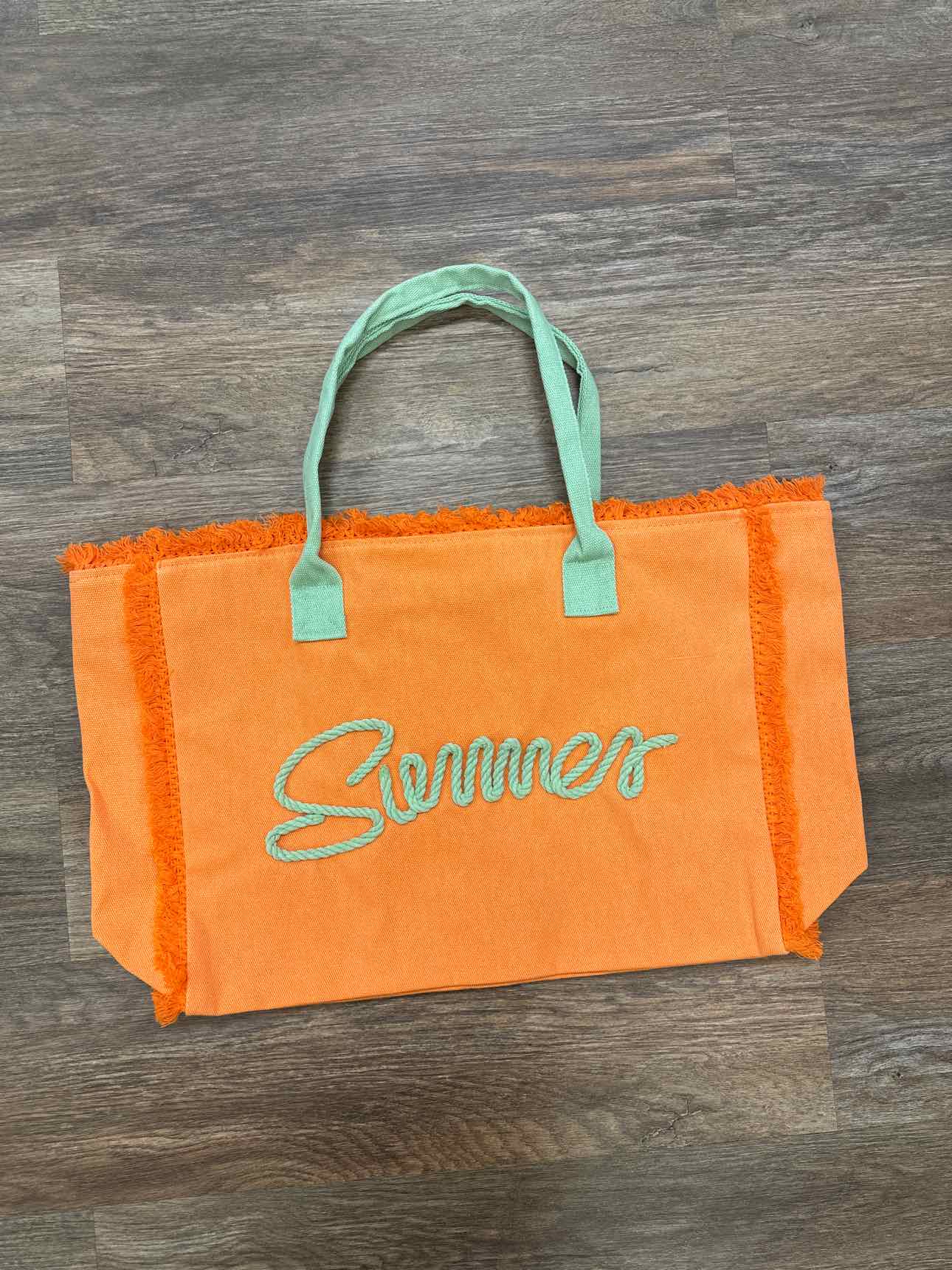 Judson & Co Size Large Orange/Green Handbags
