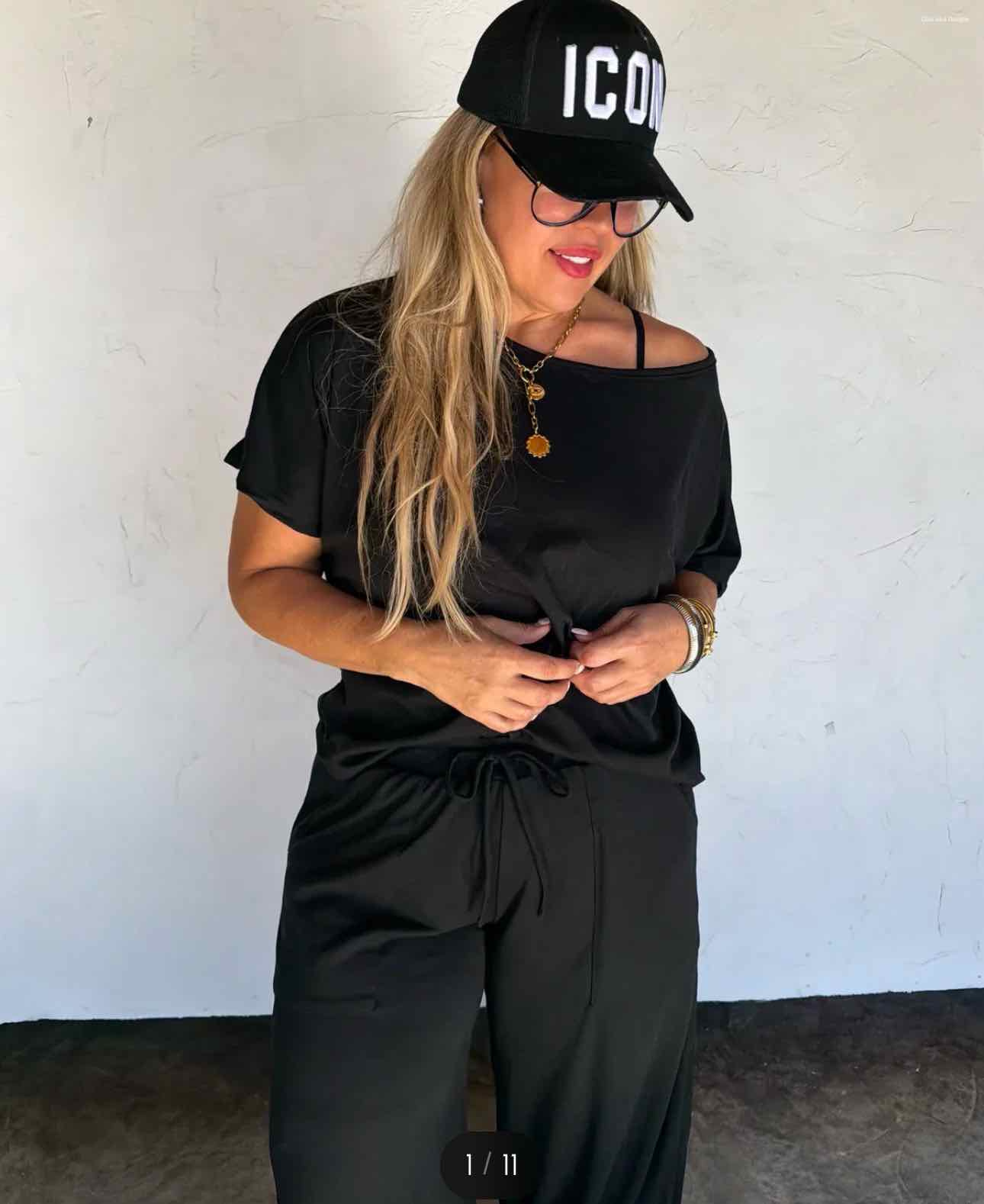 Simple Comfort Lounge Set, Short Sleeve Top and Lounge Knit Pant Set