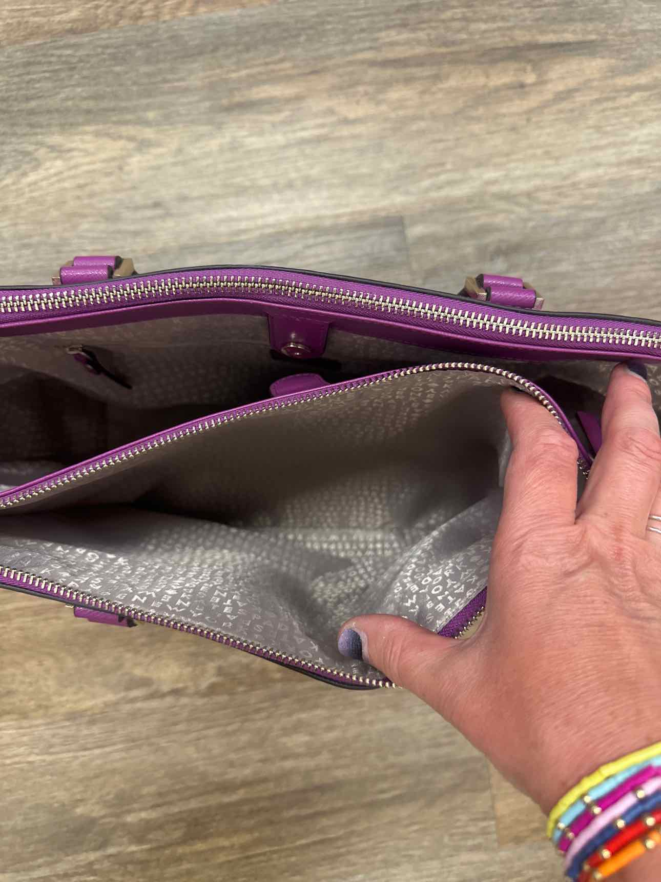 Kate Spade Newbury Lane Briar Saffiano Leather Tote Purple Handbag