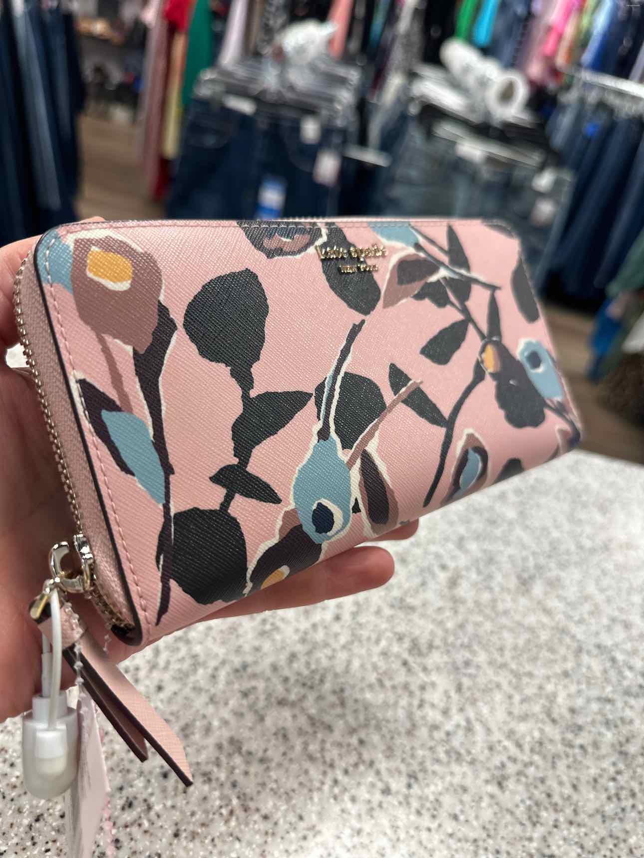 Kate Spade Size Large Pink/Aqua Wallet