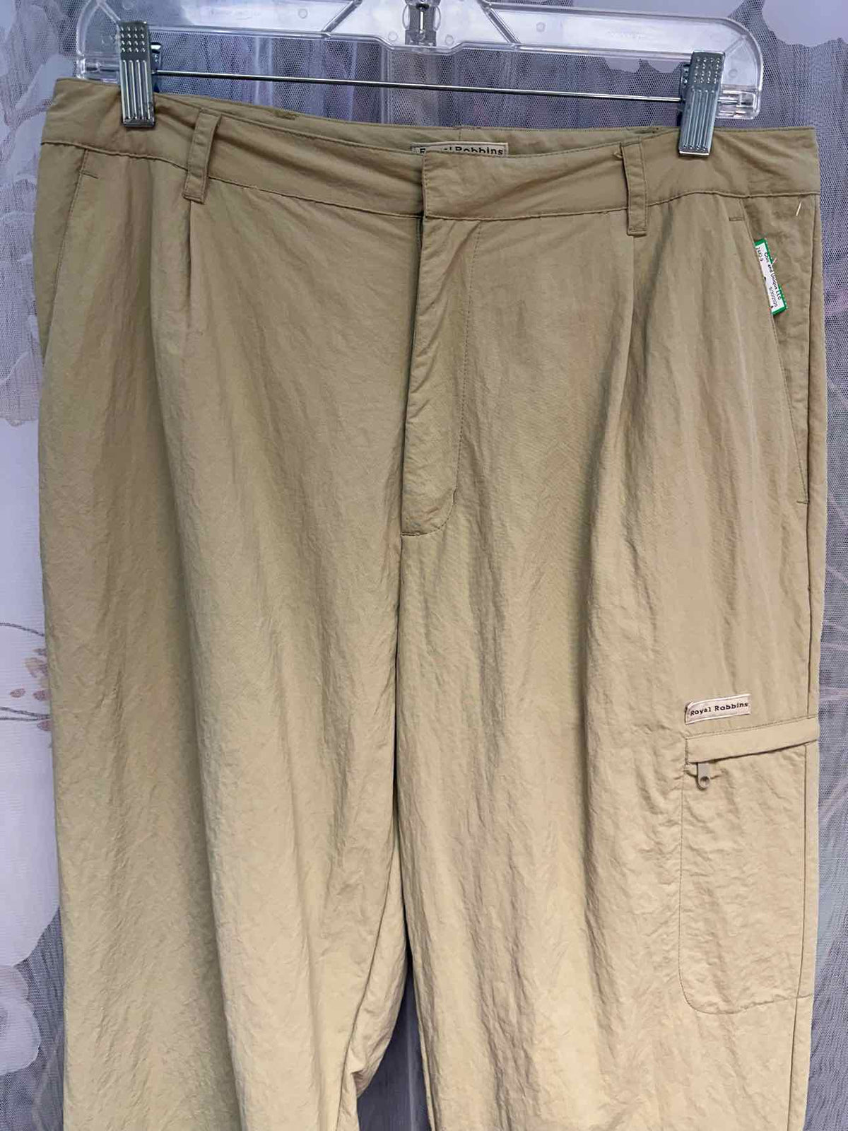 Royal Robbins Nylon Cargo Lightweight Size 12 Tan Pants
