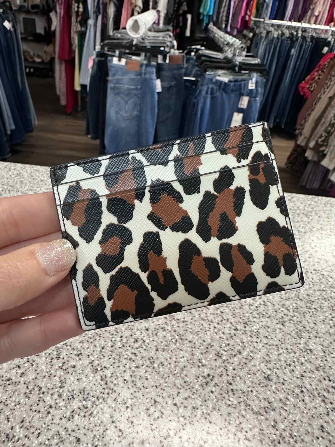 Kate Spade Leopard Credit Card Wallet NEW NWT