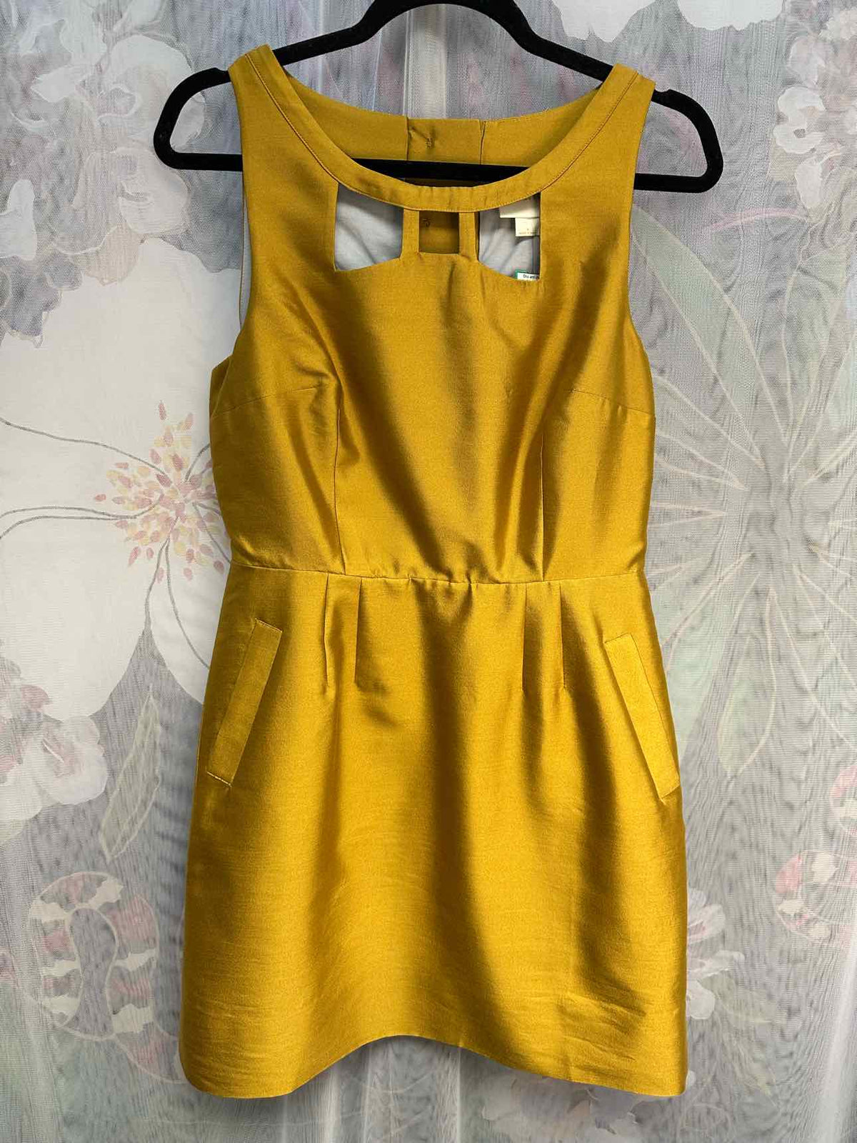 Maeve NEW NWT Sleeveless A-Line w/Pockets Size 8 Mustard Dress