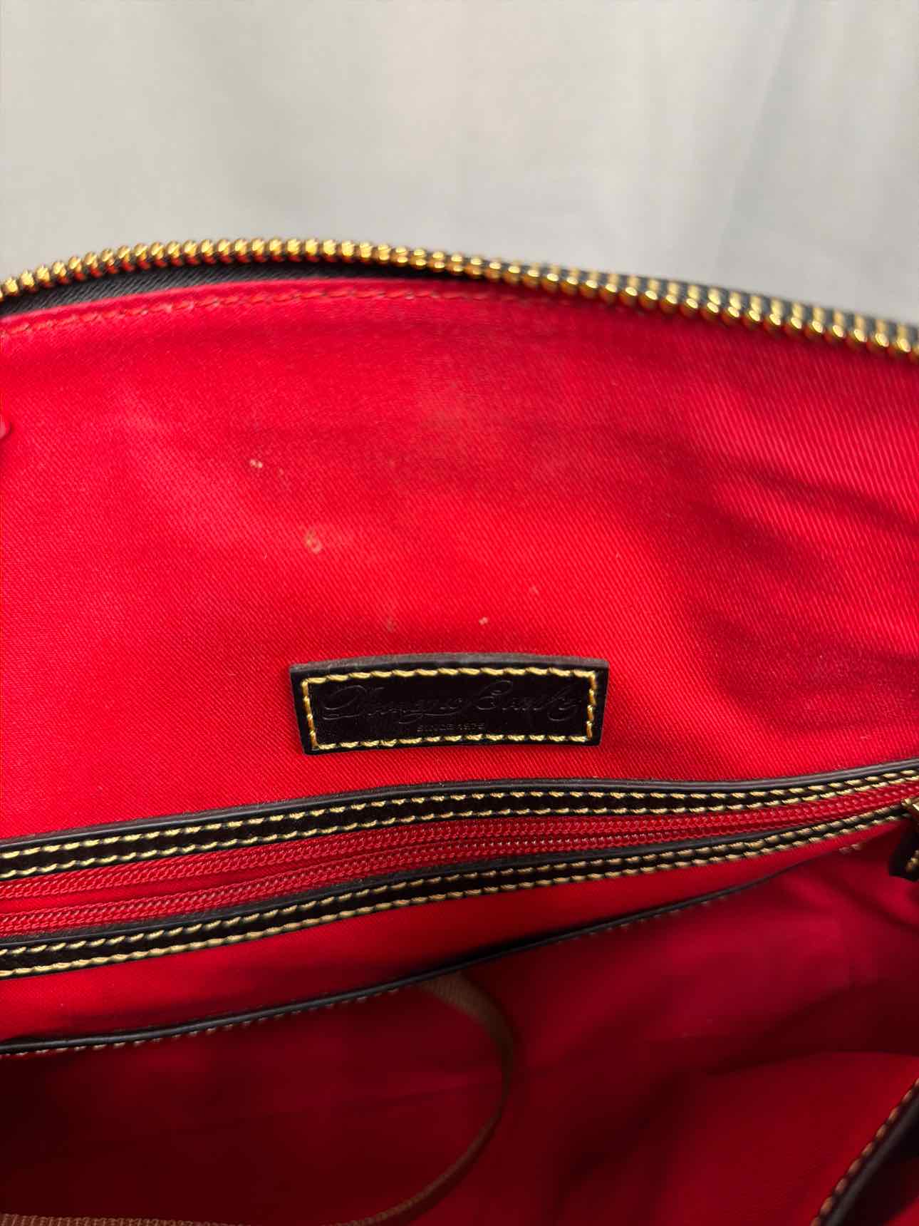 Dooney and Bourke Large Multi Color Domed Satchel DB Logo Handbags