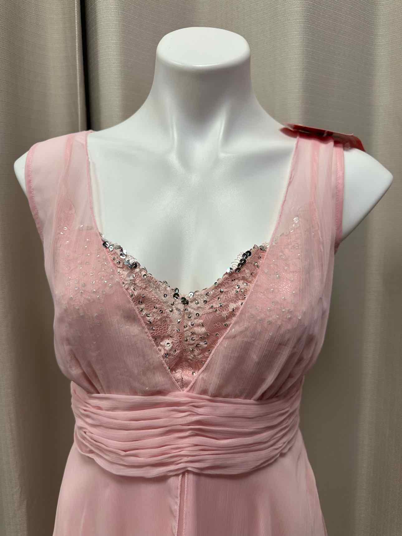 Together NEW NWT Vintage Butterfly Embroidered Flowy Fit & Flare 14 Pink Dress