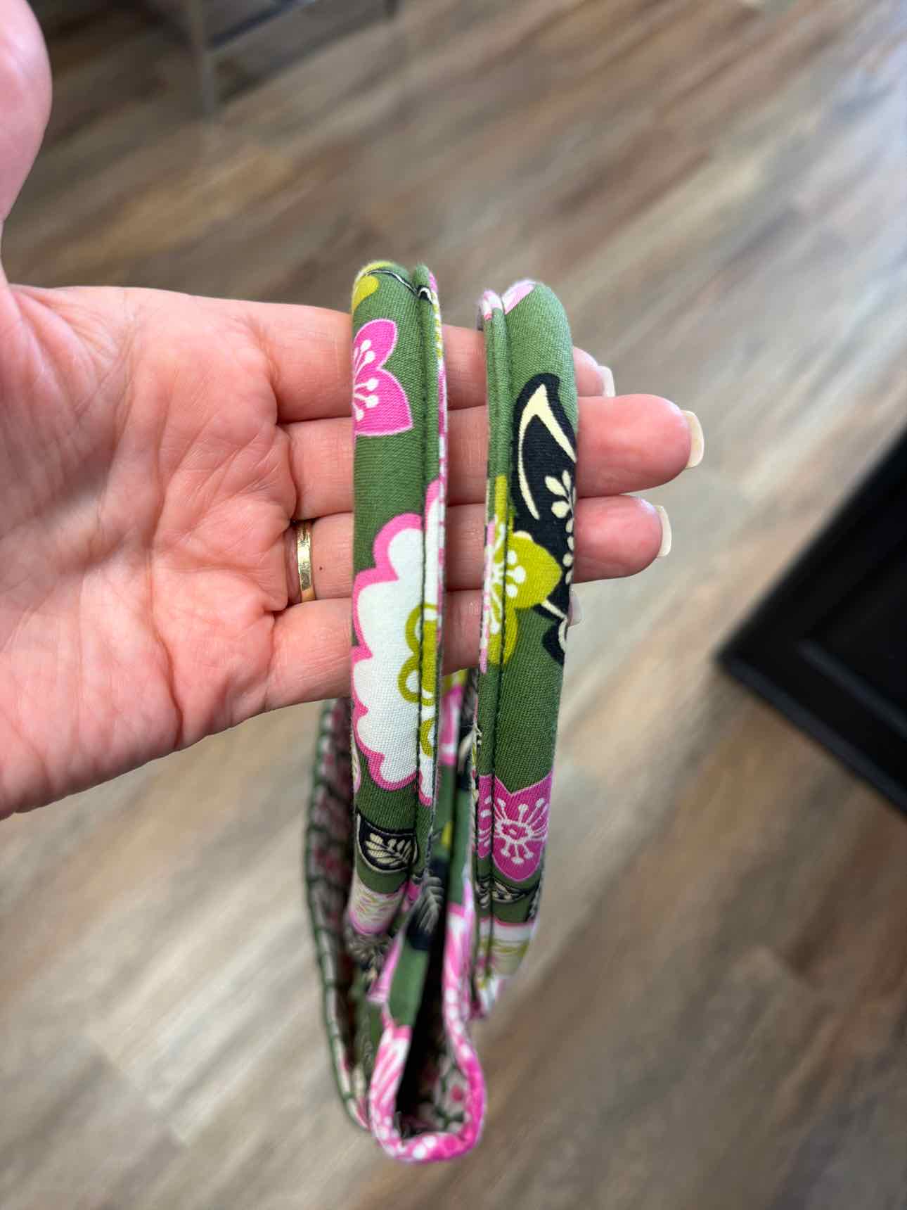 Vera Bradley Olivia Pink Floral Olive Tote Handbags, Retired Print