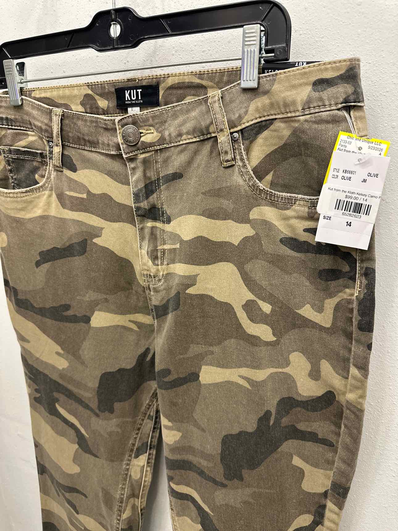 Kut from the Kloth Size 14 Army Green Pants