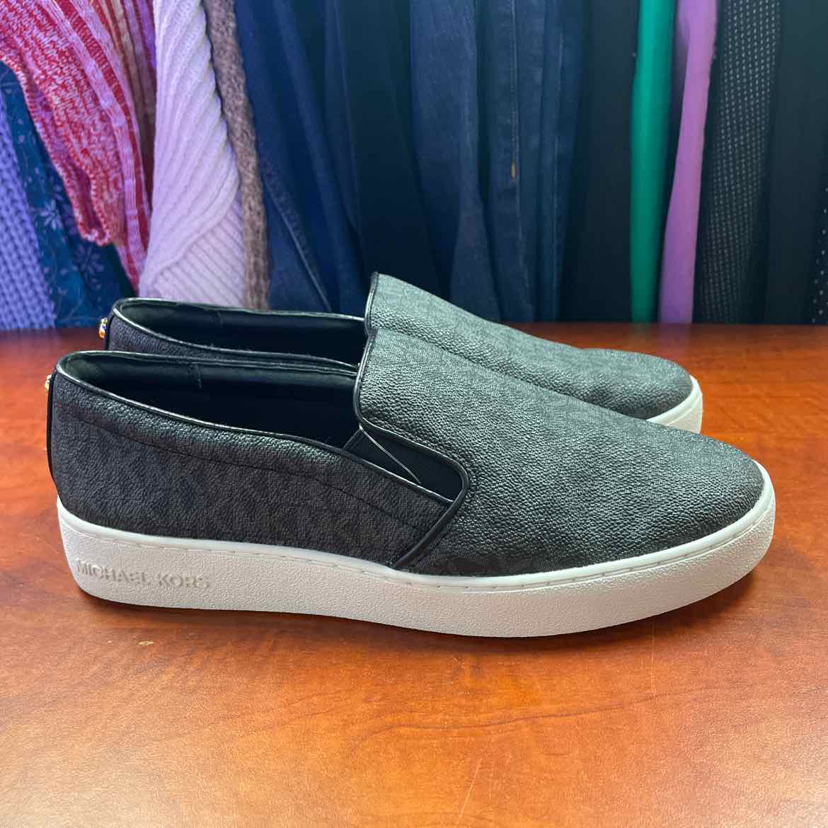 Michael Kors Keaton Logo Slip-On Sneakers Size 8 1/2