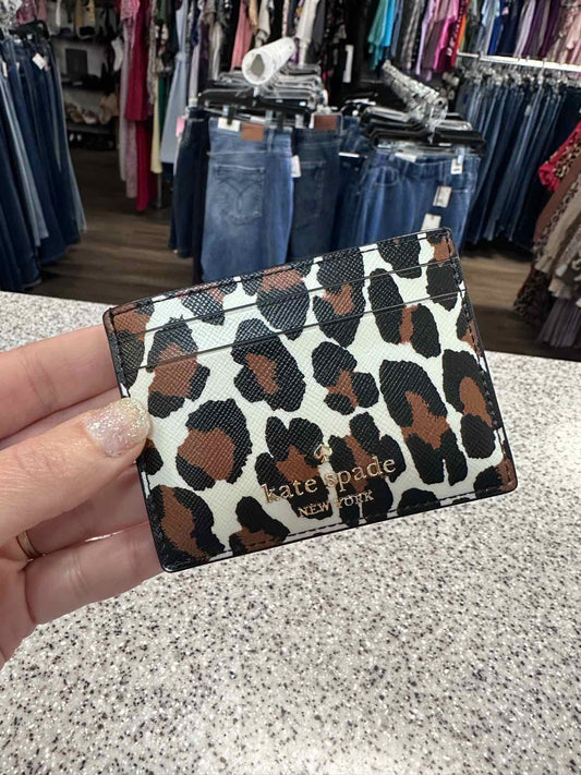 Kate Spade Leopard Credit Card Wallet NEW NWT