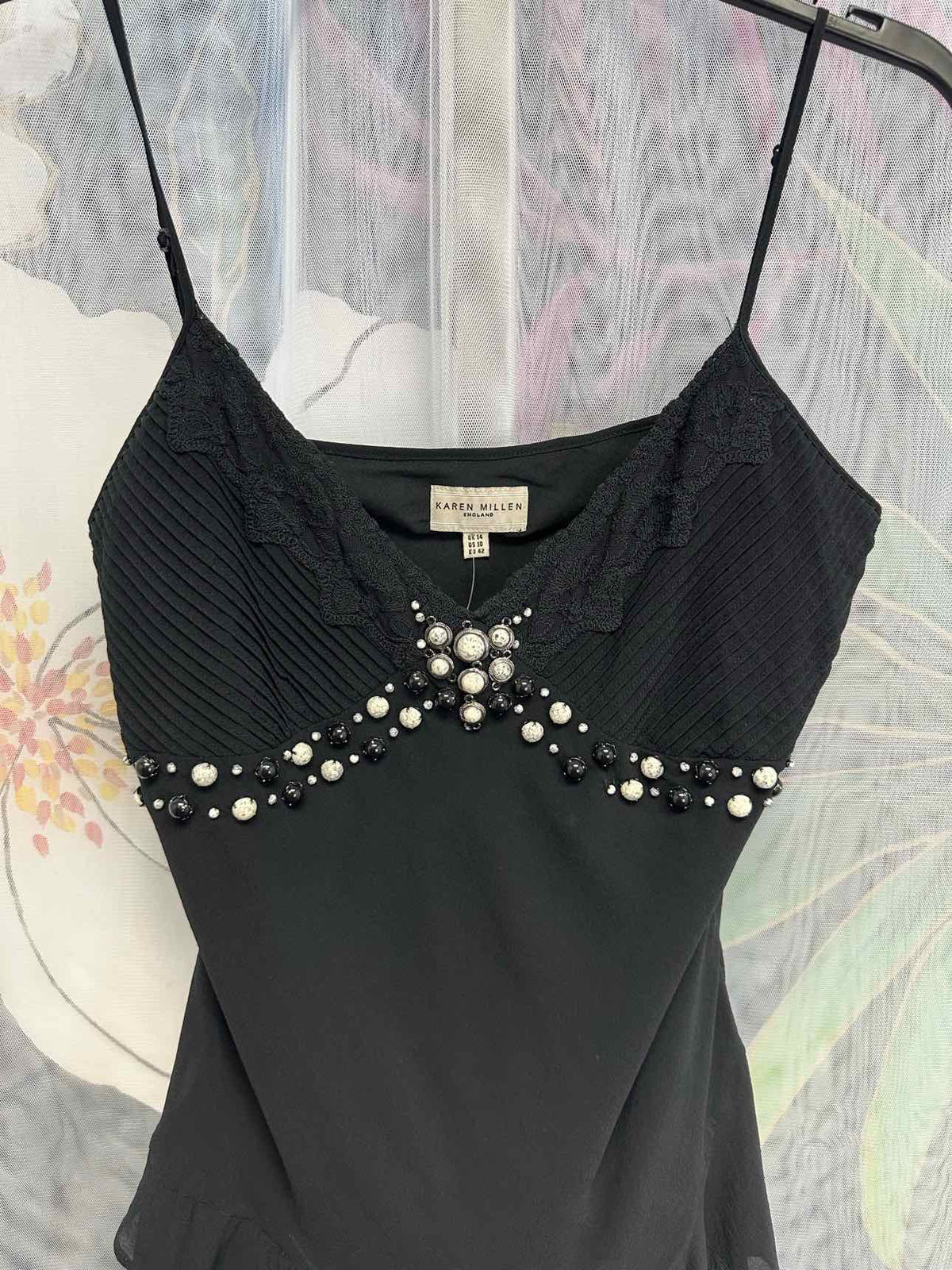 Karen Millen Size 10 Black Top
