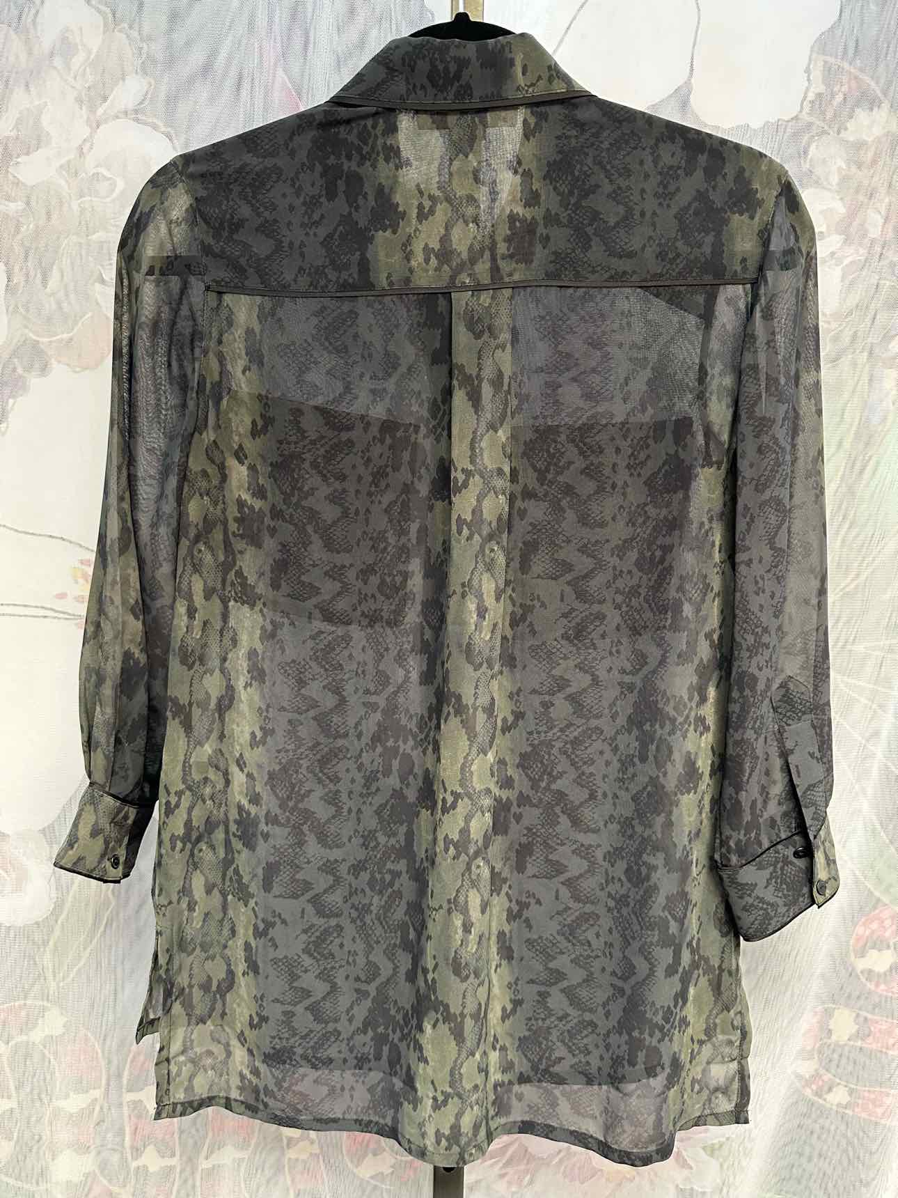 All Saints Size 00 Dark Olive Top