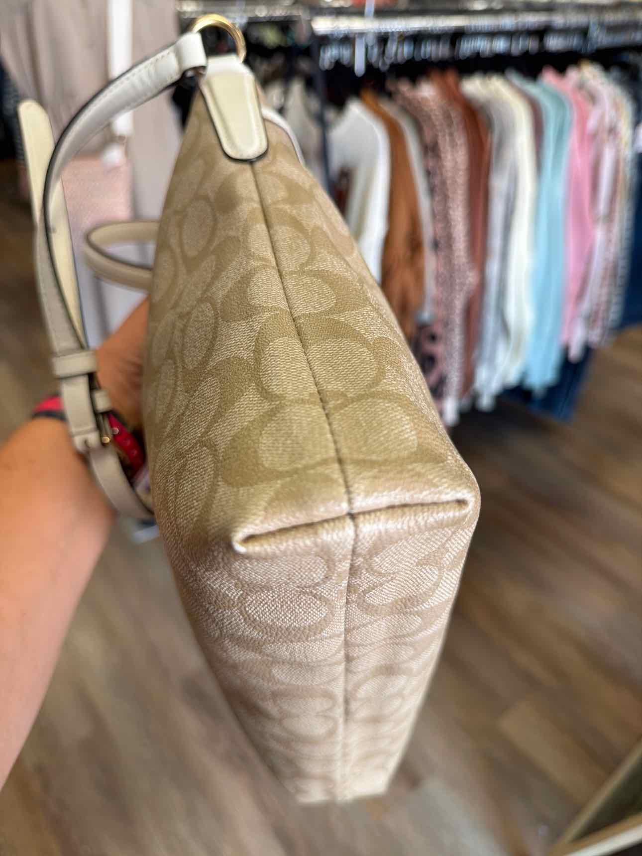 Coach Signature PVC Crossbody Tan Handbags