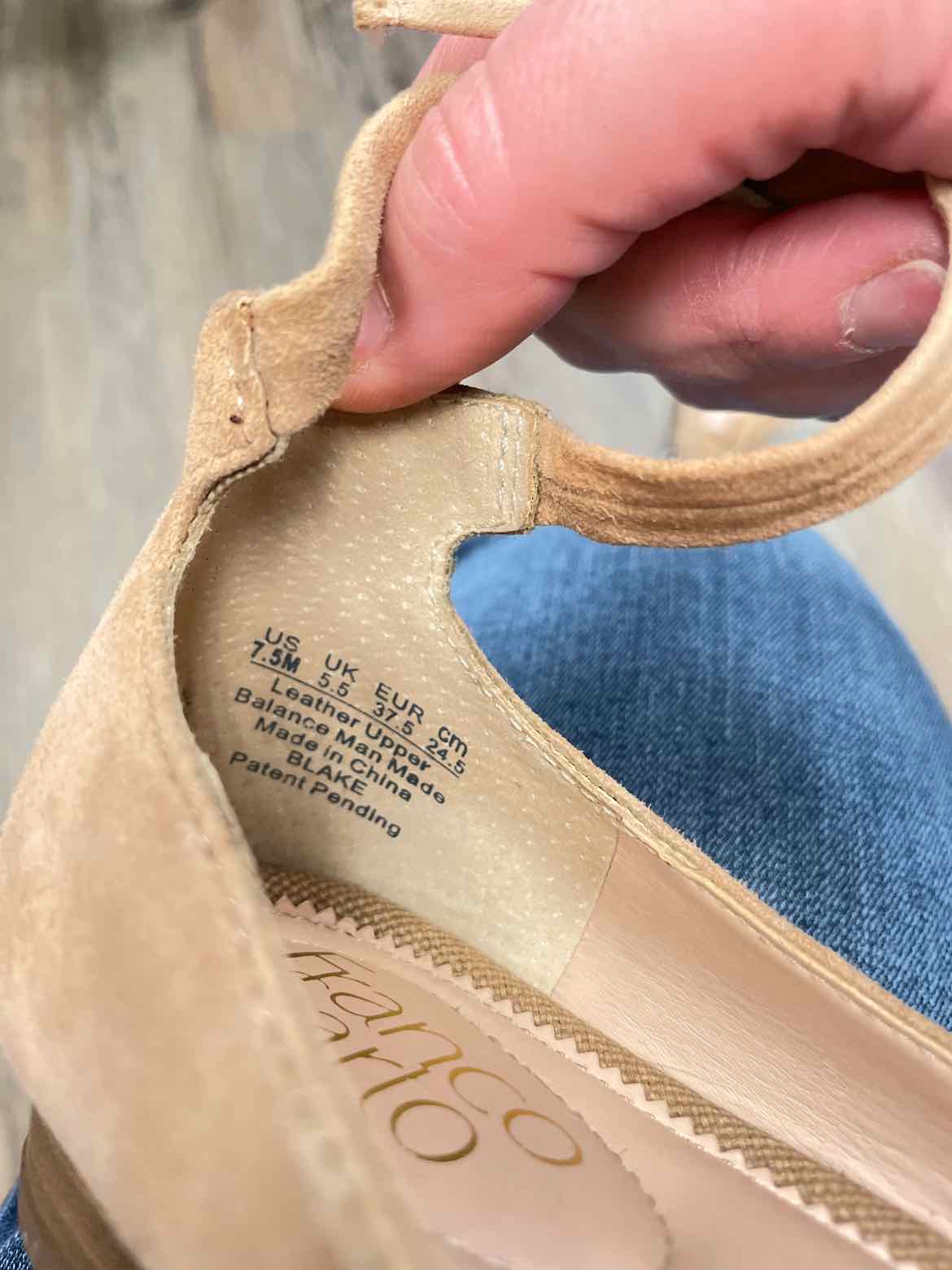 Franco Sarto Size 7 1/2 Tan Shoes