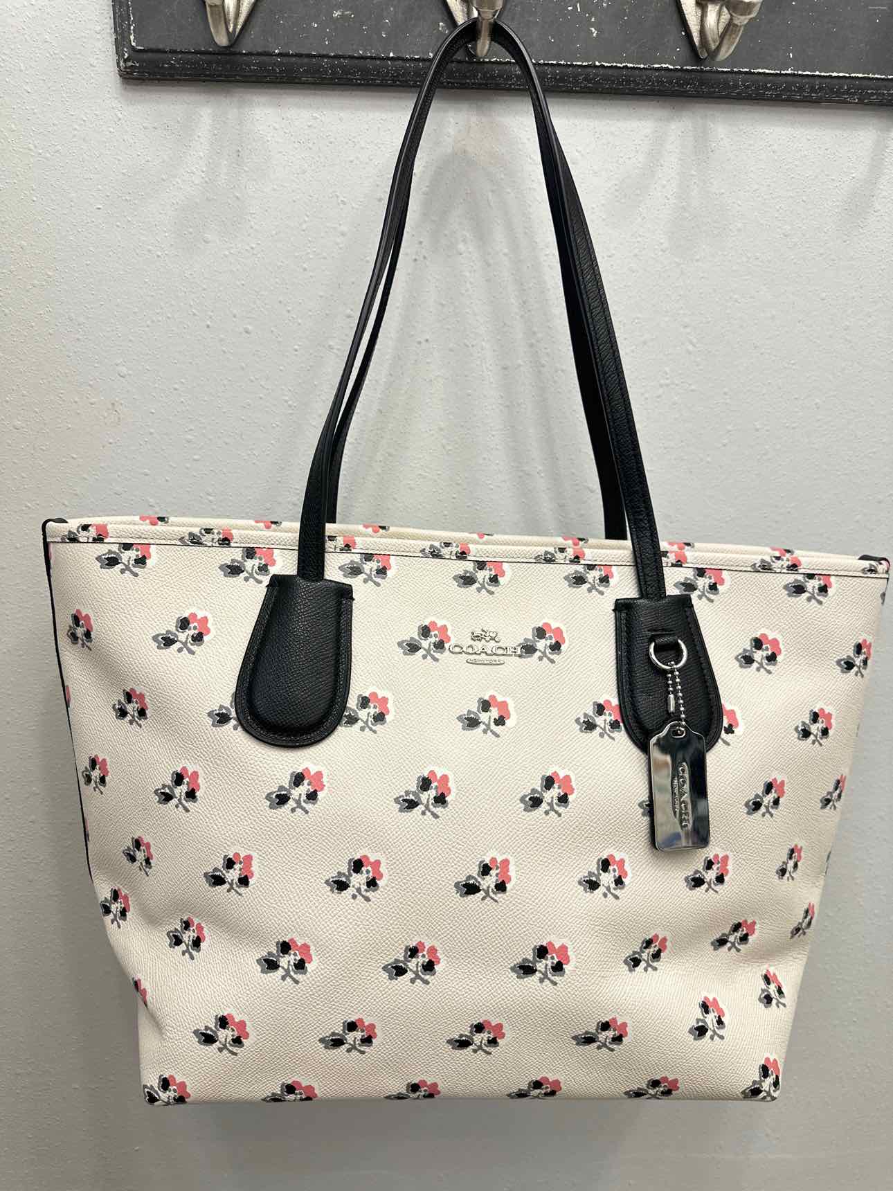 Coach Size Large White/Pink Handbags