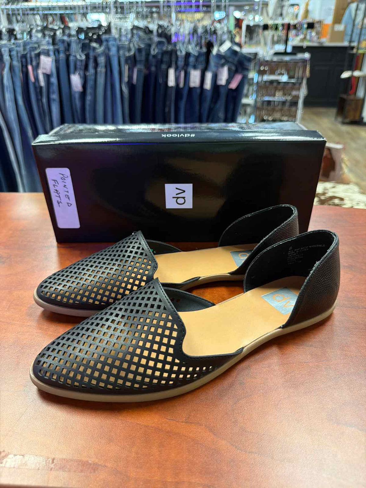 Dolce Vita Laynie d'Orsay Black Flats Size 8