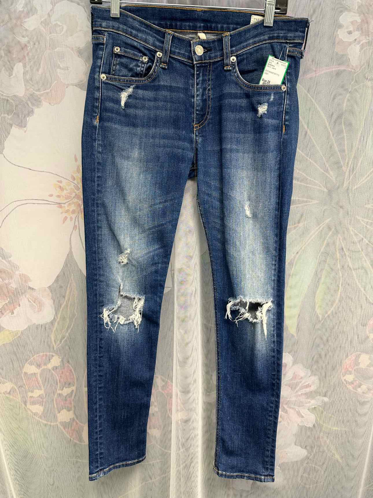 rag & bone Distressed Skinny Size 28 Denim capris