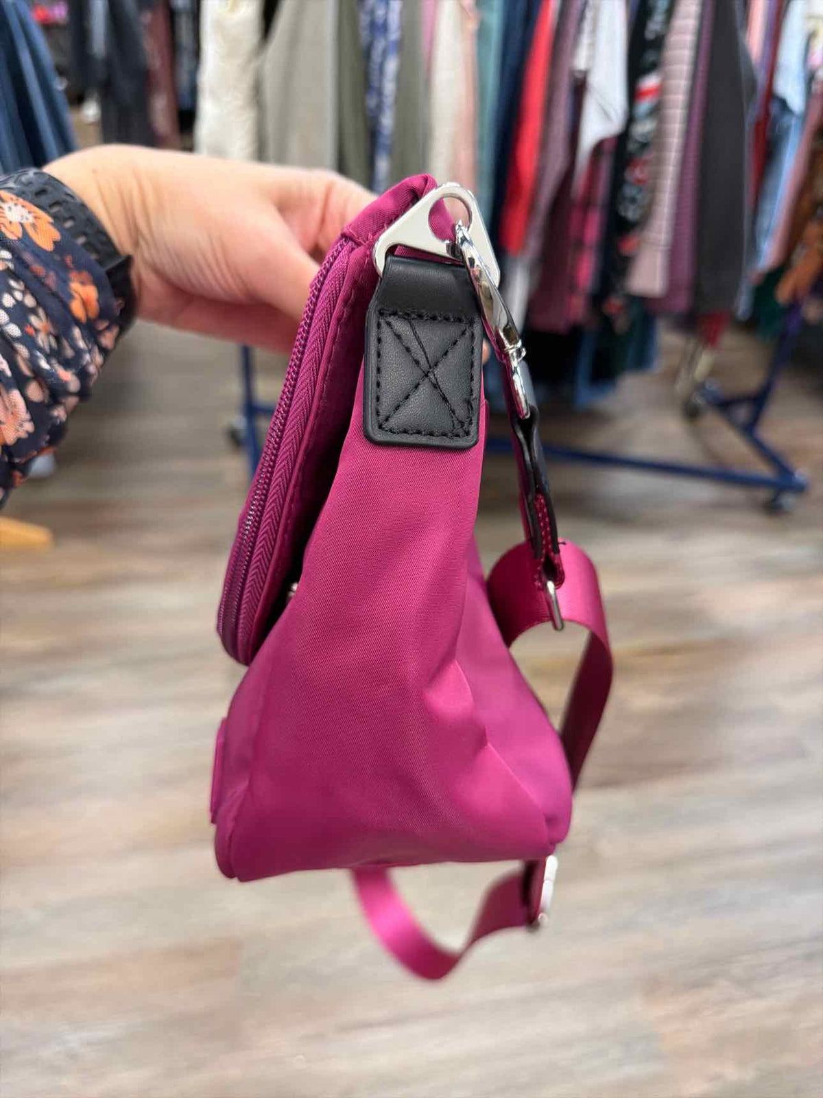 IHKWIP The Sidekick Foldover Medium Pink Crossbody Bag