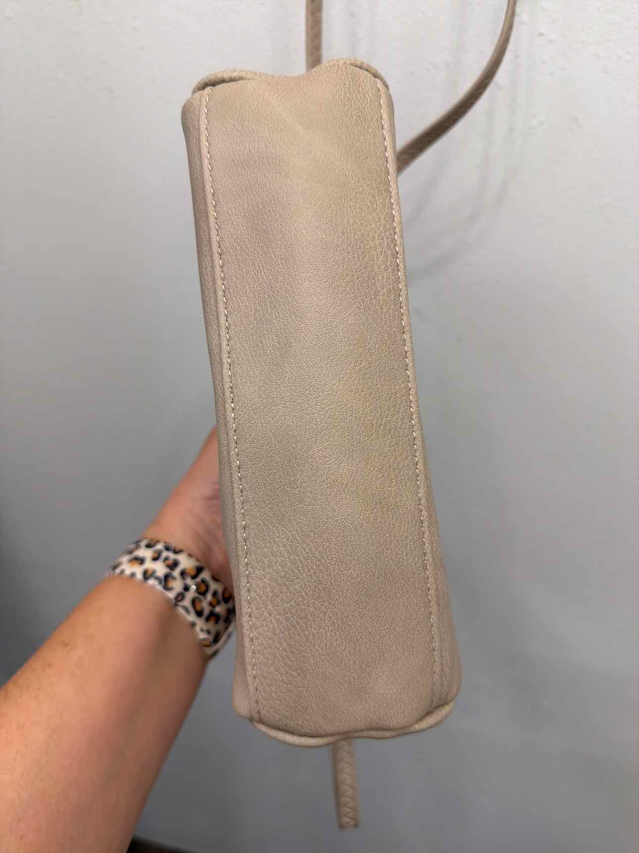 Fashion Puzzle NEW faux leather crossbody Tan Handbags