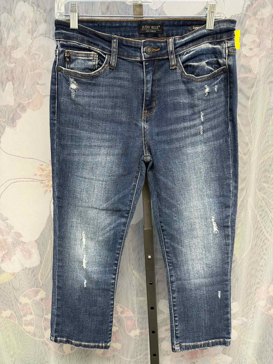 Judy Blue Size 9/29 Distressed Denim capris