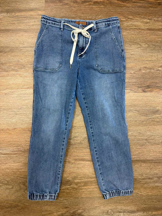 Judy Blue Size 15 front pocket denim jogger Medium Wash Jeans