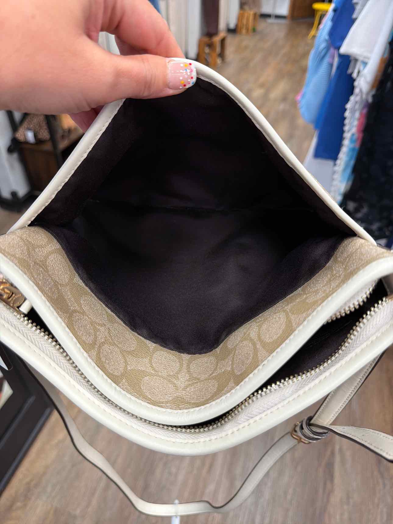 Coach Signature PVC Crossbody Tan Handbags