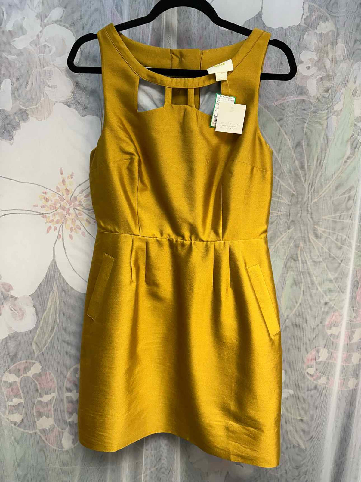 Maeve NEW NWT Sleeveless A-Line w/Pockets Size 8 Mustard Dress